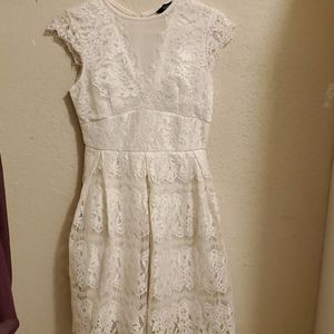 White Lace Dress (Vera Wang)
